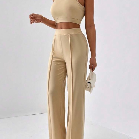 Solid Color Tank Top & Wide Leg Pants *NEW* - Picture 4 of 6